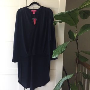 NWT Malandrino Faux Wrap Top w/ Long Back